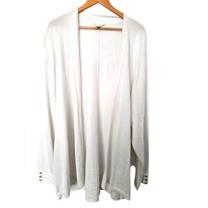 Terra & Sky Elegant White Women's Sweater Size 3x Nwt